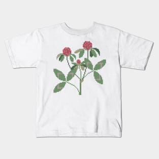 Vermont State Flower Red Clover Kids T-Shirt